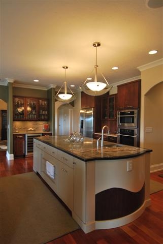 Two-Tone Radius Island End Panel