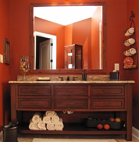 Inset Drawers with Open Shelf